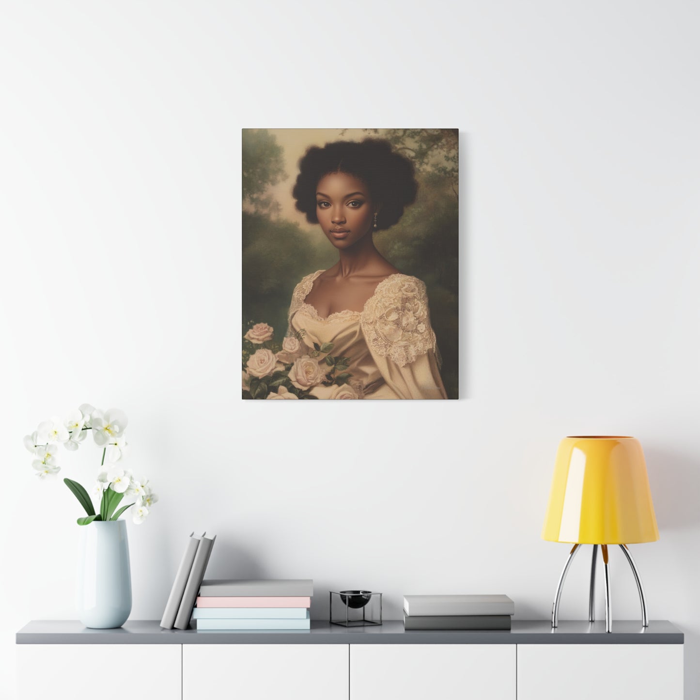 Elegant Floral Canvas Art, Stunning Wall Decor, Home Decor, Bedroom Art, Gift for Her, Wedding Gift, Floral Print
