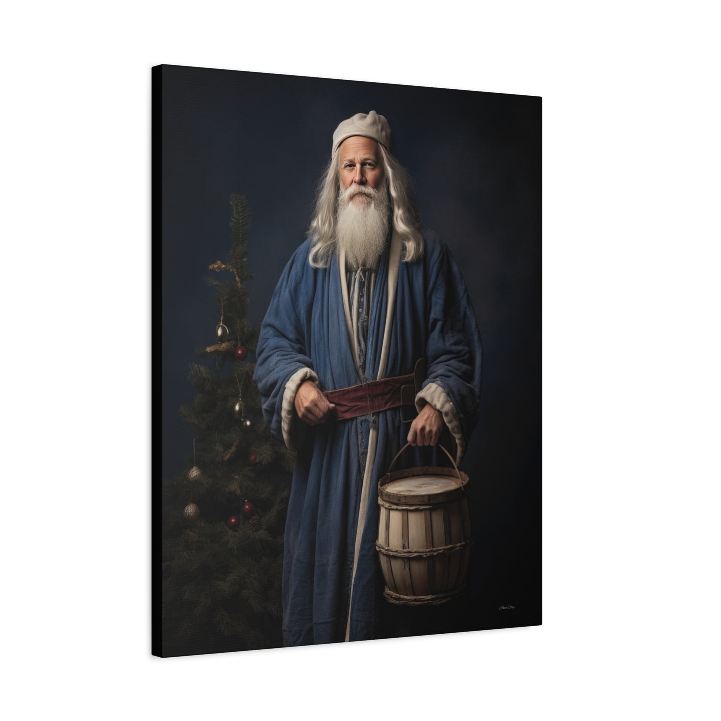 Colonial Everyday Santa Matte Canvas, Stretched, 1.25"