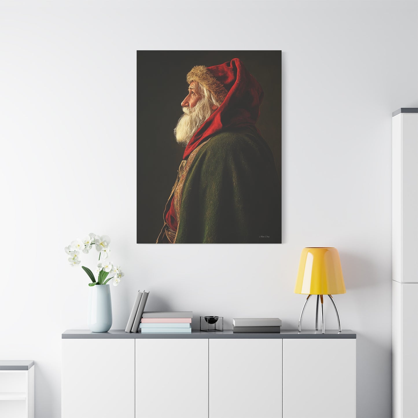 Spiritual Santa Matte Canvas, Stretched, 1.25"