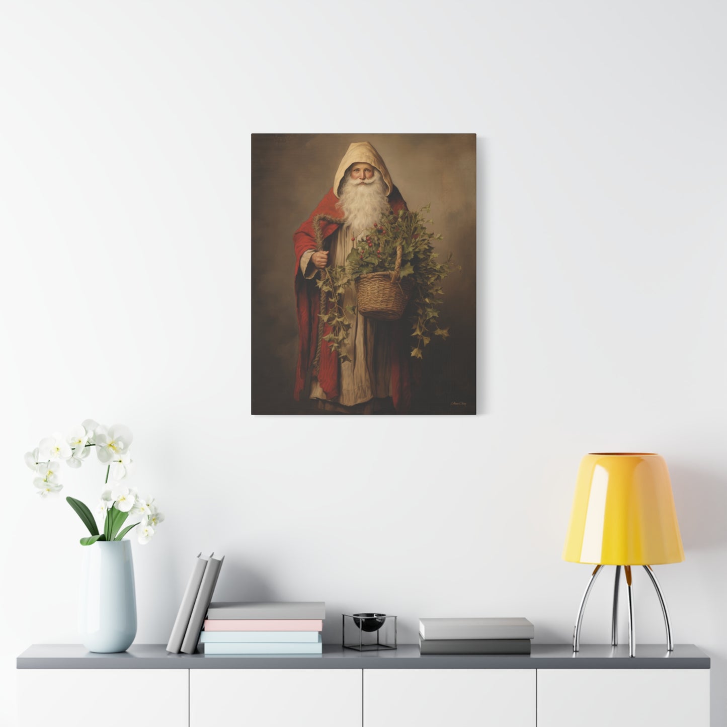 Sharing Santa Matte Canvas, Stretched, 1.25"