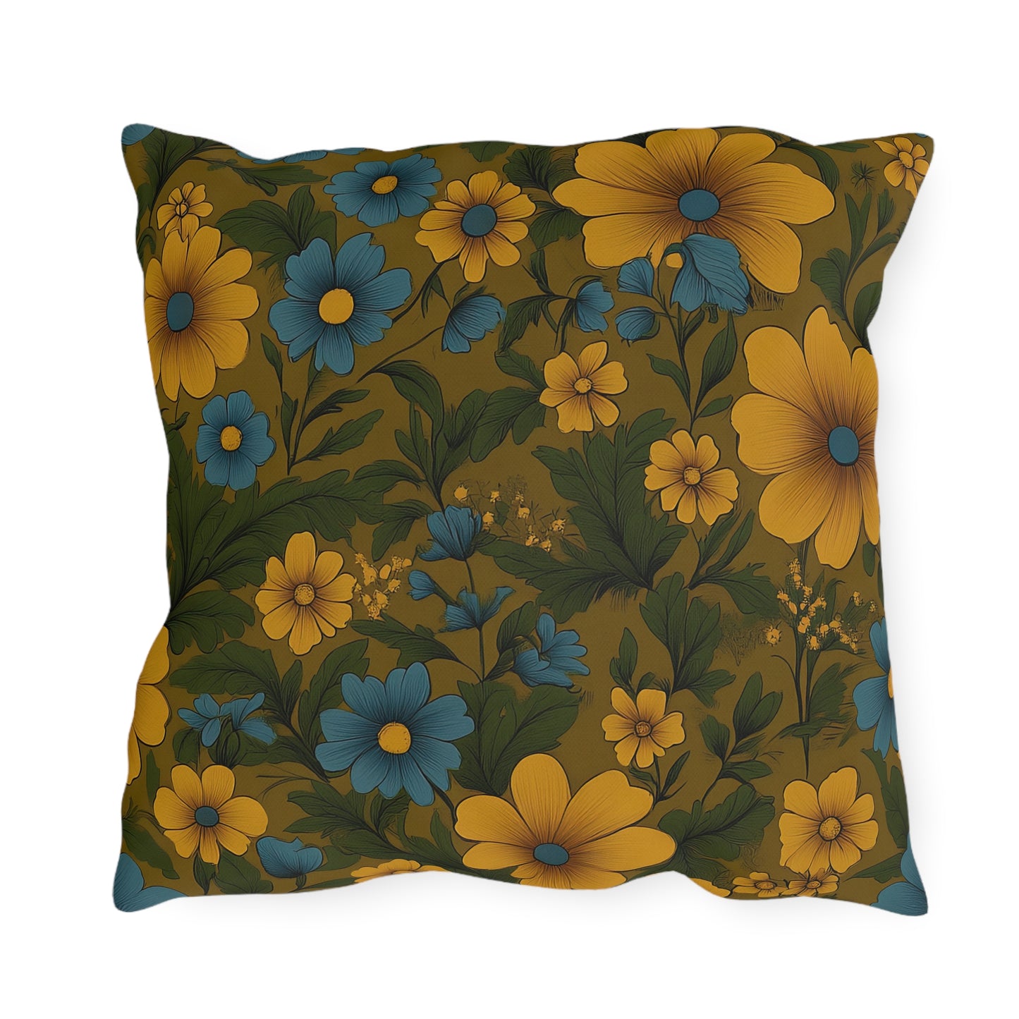 Bohemian Floral Outdoor Pillows, Vibrant Garden Decor, Patio Accessories, Spring/Summer Vibes, Outdoor Seating Style