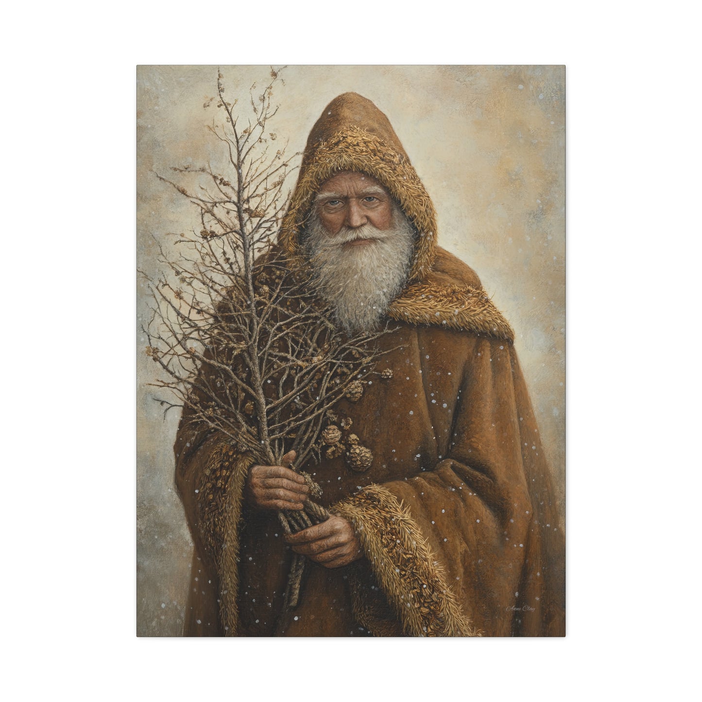 Natural Santa Matte Canvas, Stretched, 1.25"