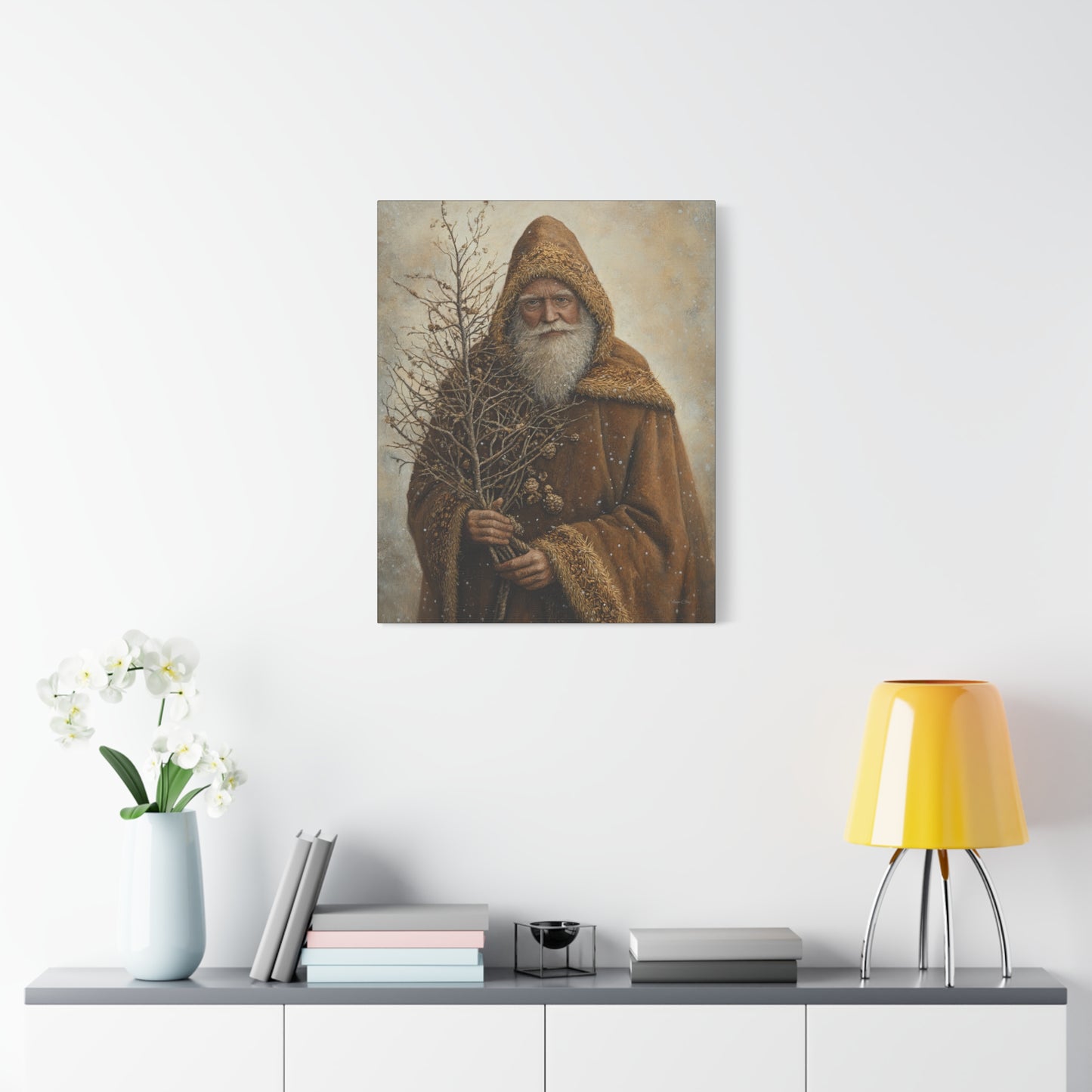 Natural Santa Matte Canvas, Stretched, 1.25"