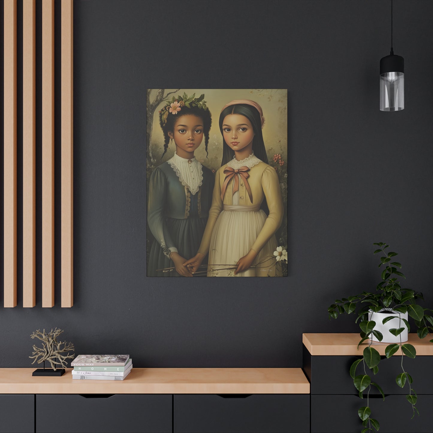 Stretched Matte Canvas Art Print - Diverse Sisterhood Portrait, Wall Decor, Gift for Home, Art Lovers, Gallery Wall