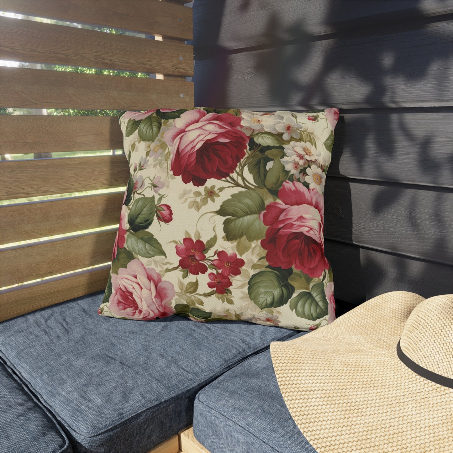 Classic Roses Outdoor Pillows