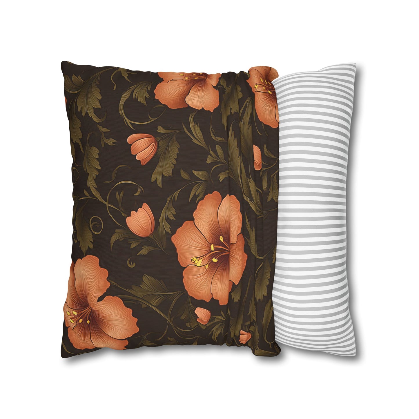 Floral Boho Pillowcase - Cozy Floral Decor for Home, Vintage Gift, Spring Decor, Sofa Cushion Cover, Bohemian Style