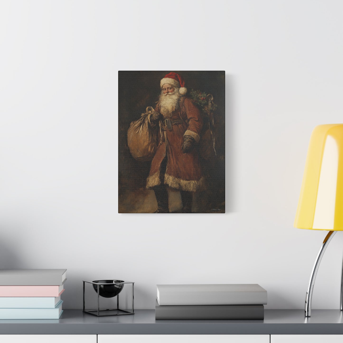 WS Journey Santa Matte Canvas, Stretched, 1.25"