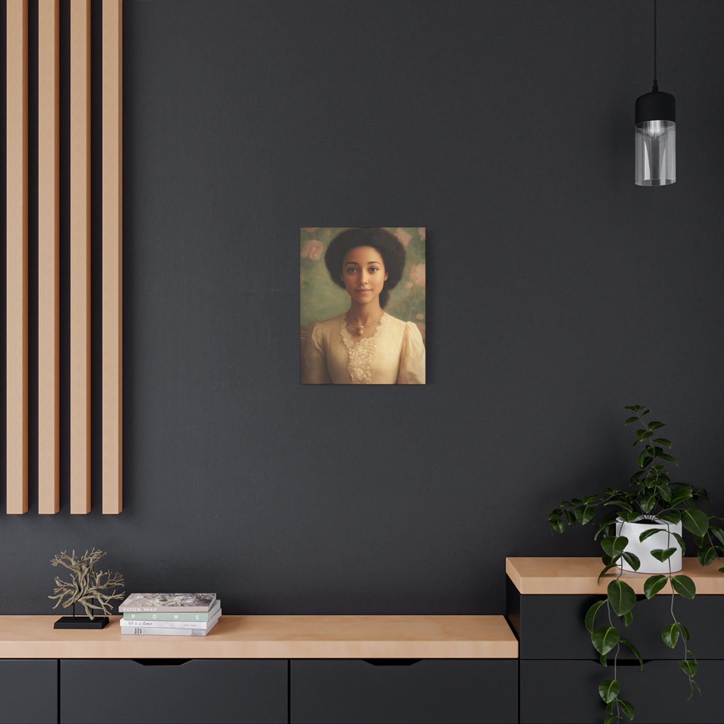 Elegant Portrait Canvas Print, Wall Art, Vintage Home Decor, Art for Living Room, Gallery Wall Decoration, Gift for Art Lovers