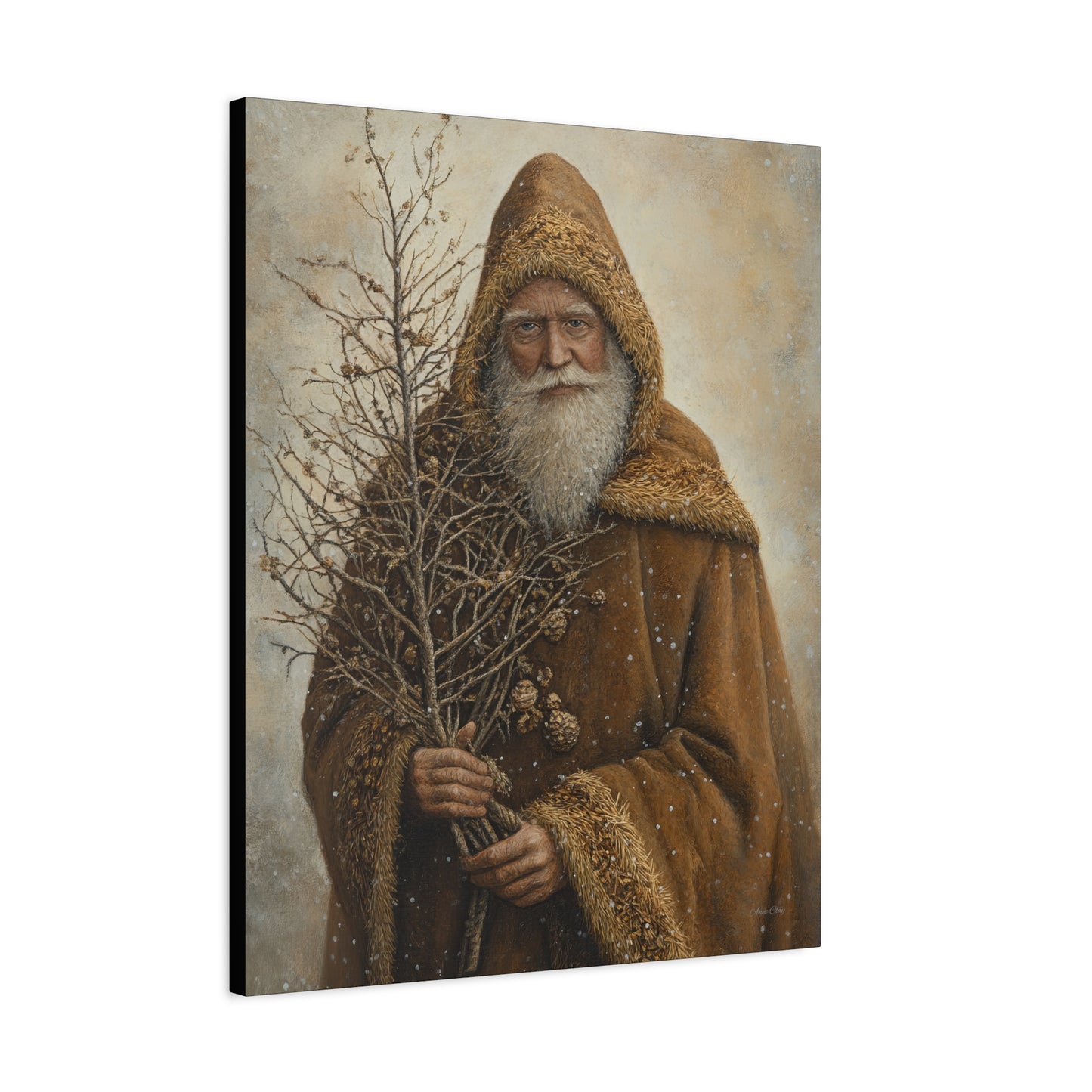 Natural Santa Matte Canvas, Stretched, 1.25"