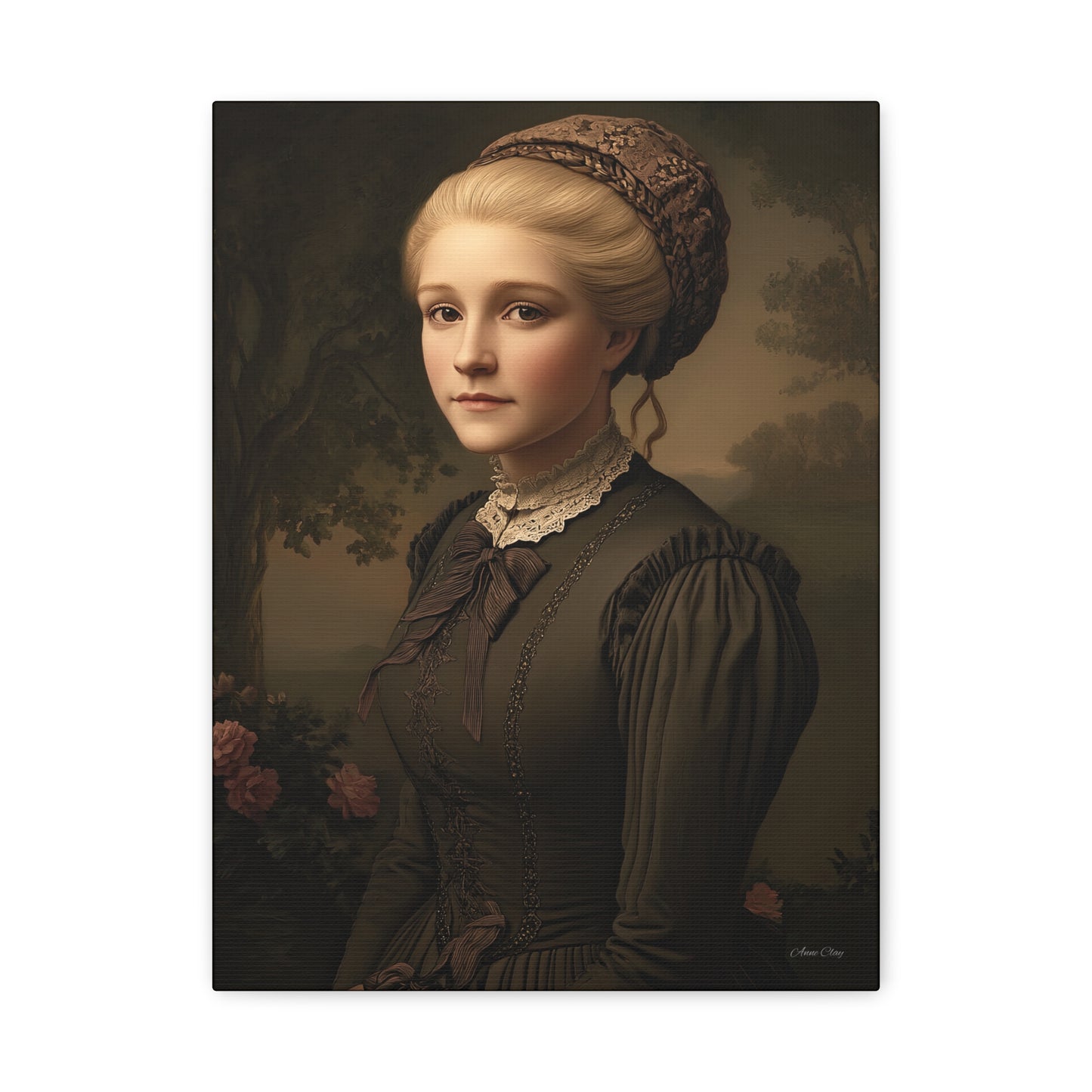 Elegant Vintage Portrait Canvas Wall Art, Home Decor, Gift for Art Lovers, Classic Style, Gallery Wall