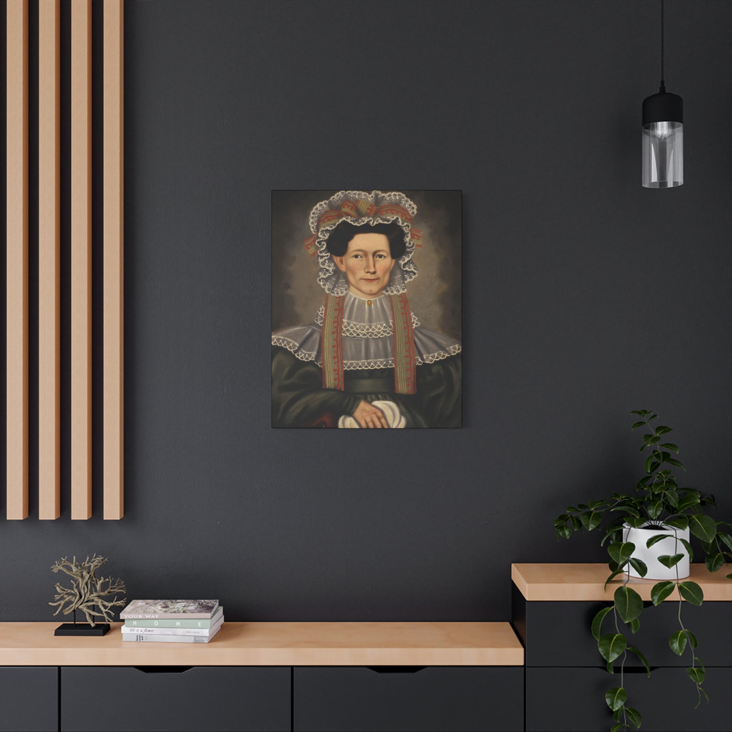Vintage Portrait Canvas Art - Stretched Wall Decor for Home & Office