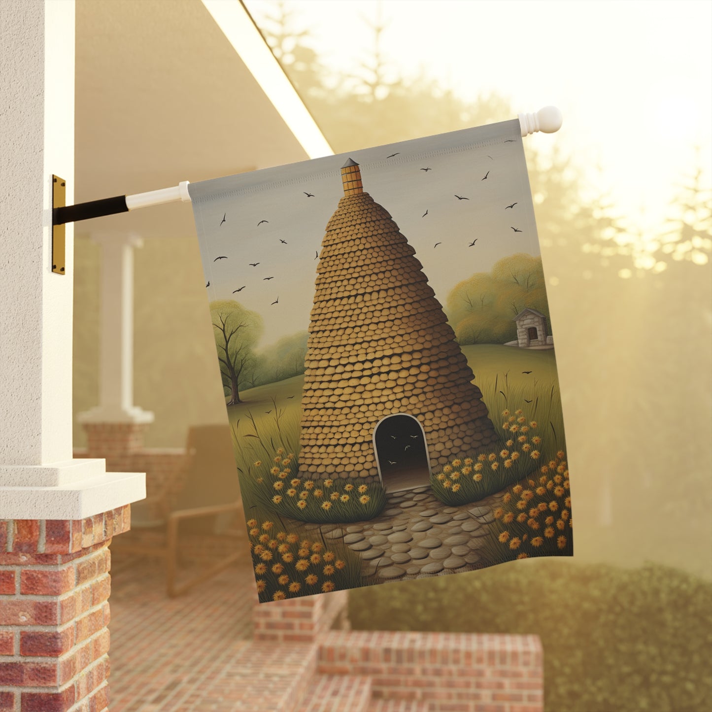 Bee Skep Garden & House Banner