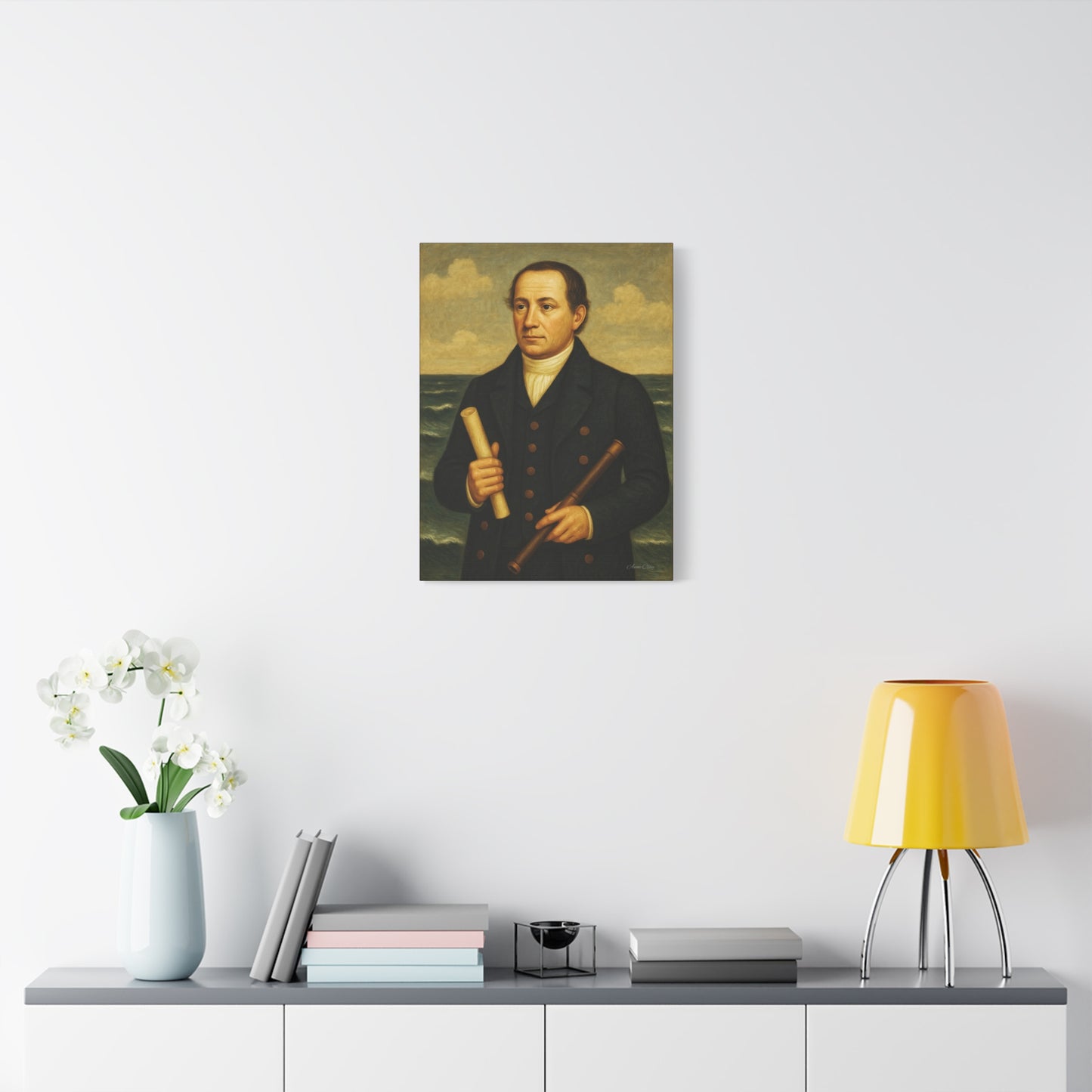 Nautical Portrait Canvas Art Print, Wall Art, Historic Decor, Maritime Home Decor, Gift for Nautical Lovers