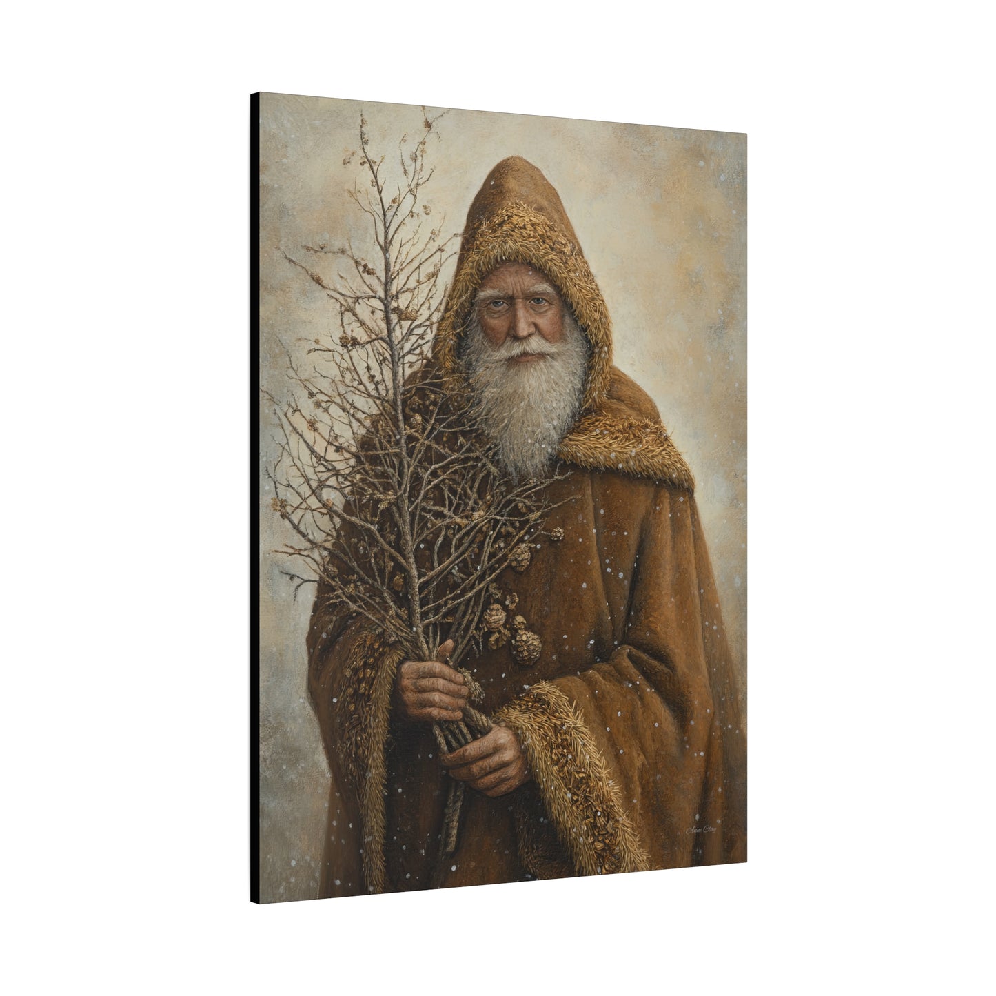 Natural Santa Matte Canvas, Stretched, 1.25"