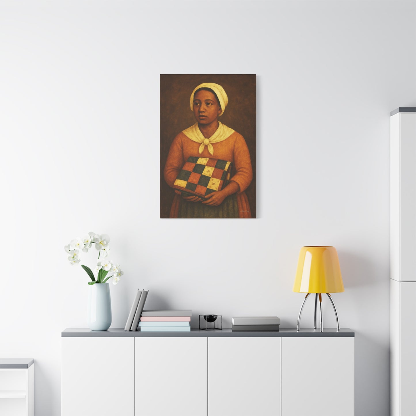 Artistic Stretched Canvas Print, Wall Art, Home Decor, Gift for Art Lovers, Bohemian Vibe, Ideal for Any Occasion