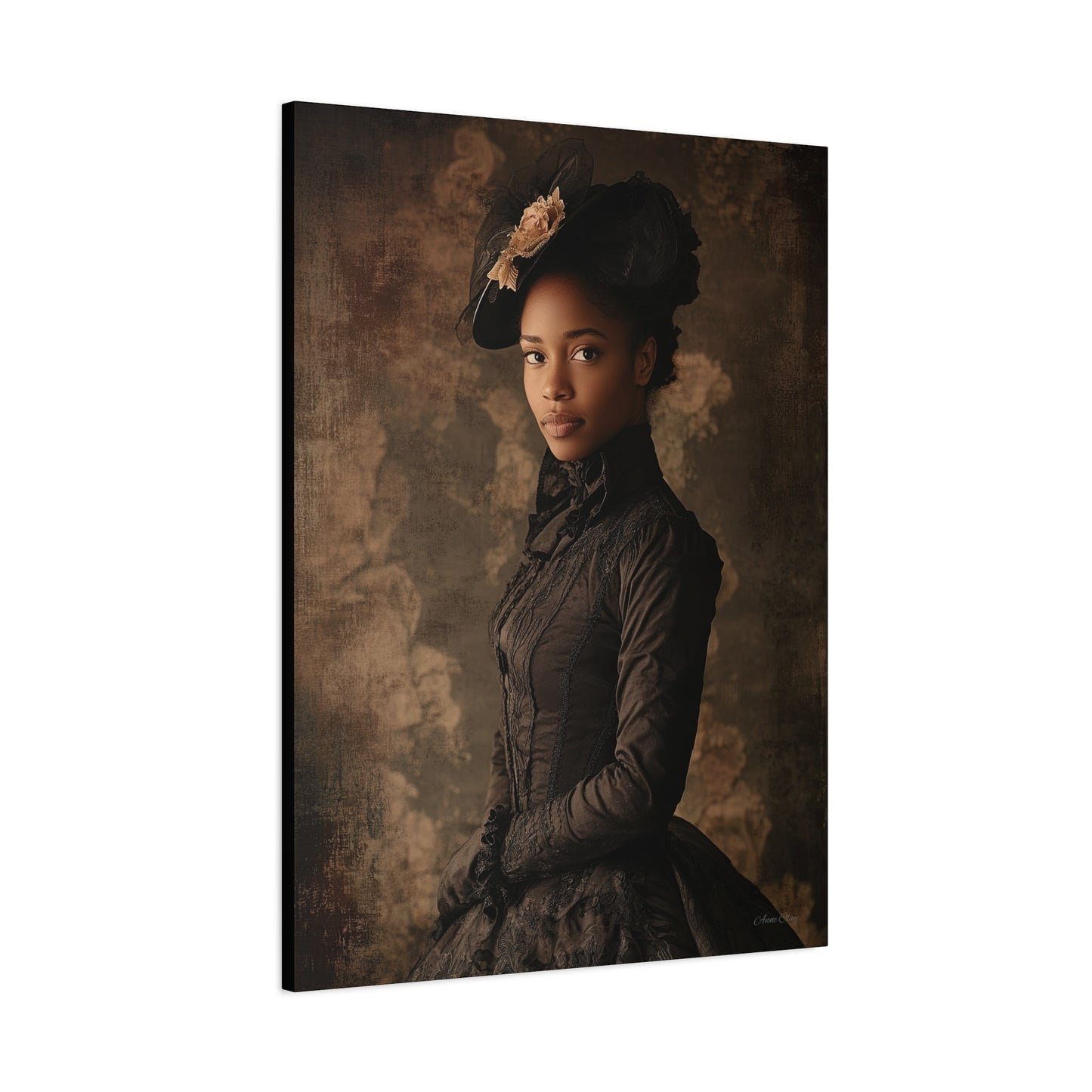 Virtue Elegant Vintage Canvas Art Print - Timeless Portrait Decor