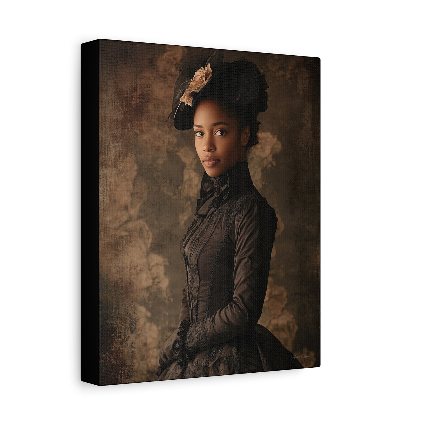 Virtue Elegant Vintage Canvas Art Print - Timeless Portrait Decor