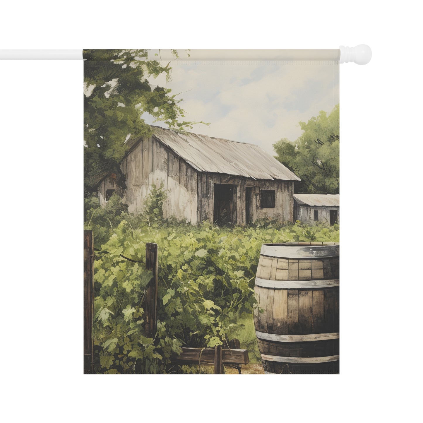 Old Farm Garden & House Banner