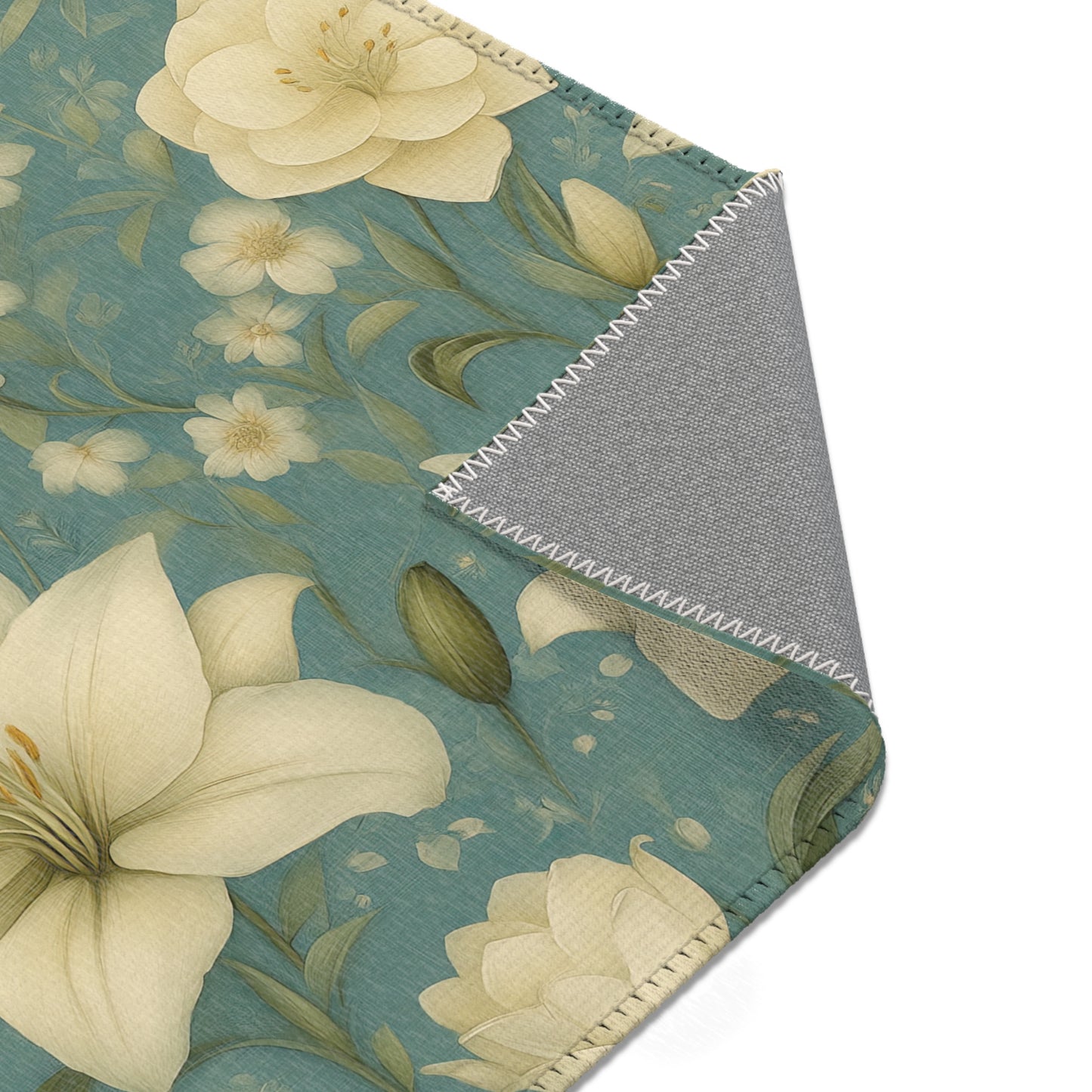 Elegant Floral Area Rug - Vintage Inspired Home Decor, Living Room Accent, Gift for Housewarming, Boho Chic Rug, Spring Decor