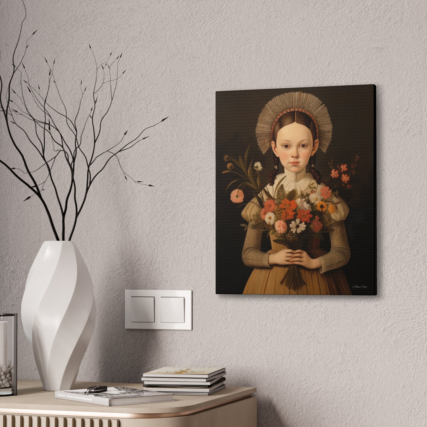 Flora Canvas 16x20 3/4 depth