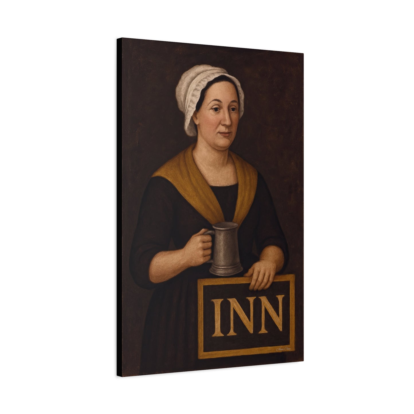 Innkeeper Canvas Art, Vintage Wall Decor, Home Pub Sign, Historical Artwork, Tavern Decor, Gift for Pub Lovers