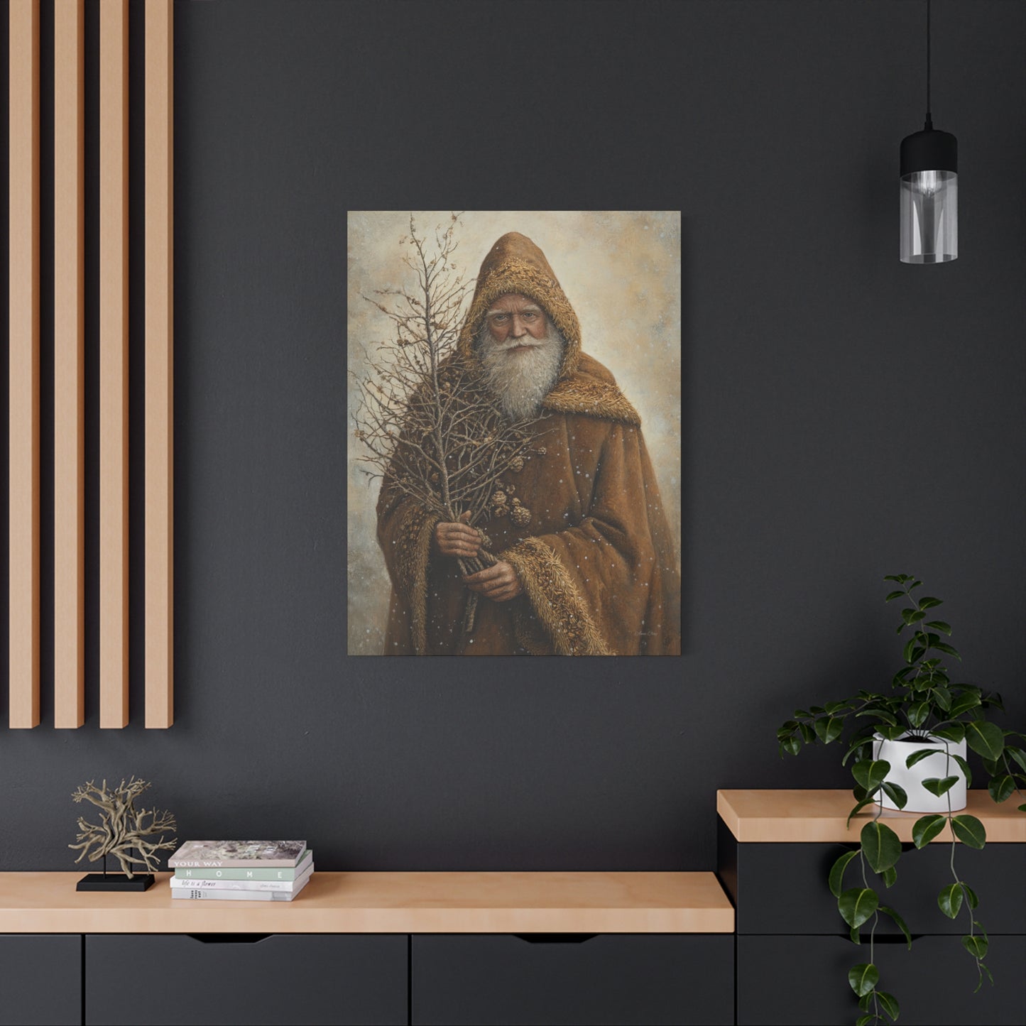 Natural Santa Matte Canvas, Stretched, 1.25"