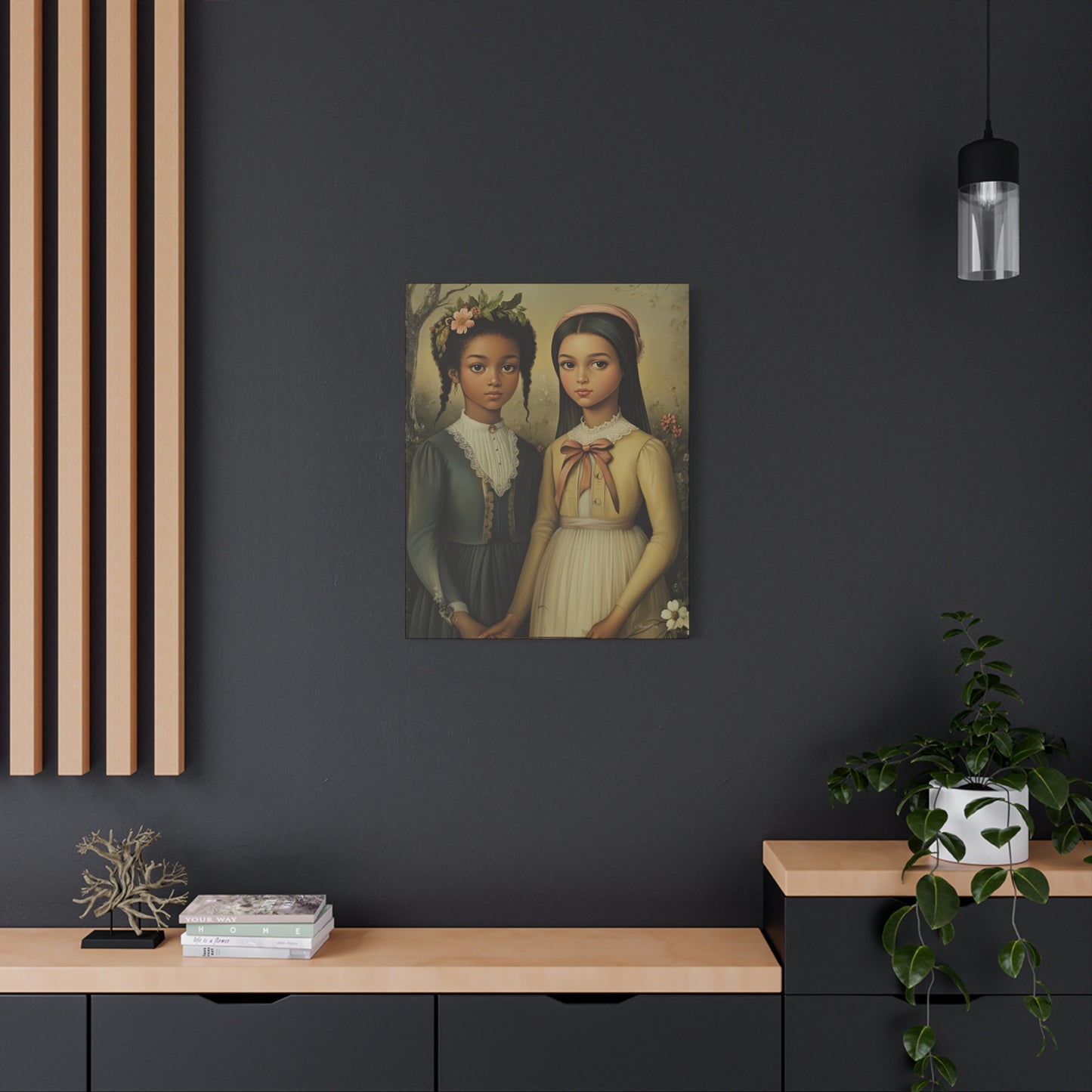 Stretched Matte Canvas Art Print - Diverse Sisterhood Portrait, Wall Decor, Gift for Home, Art Lovers, Gallery Wall