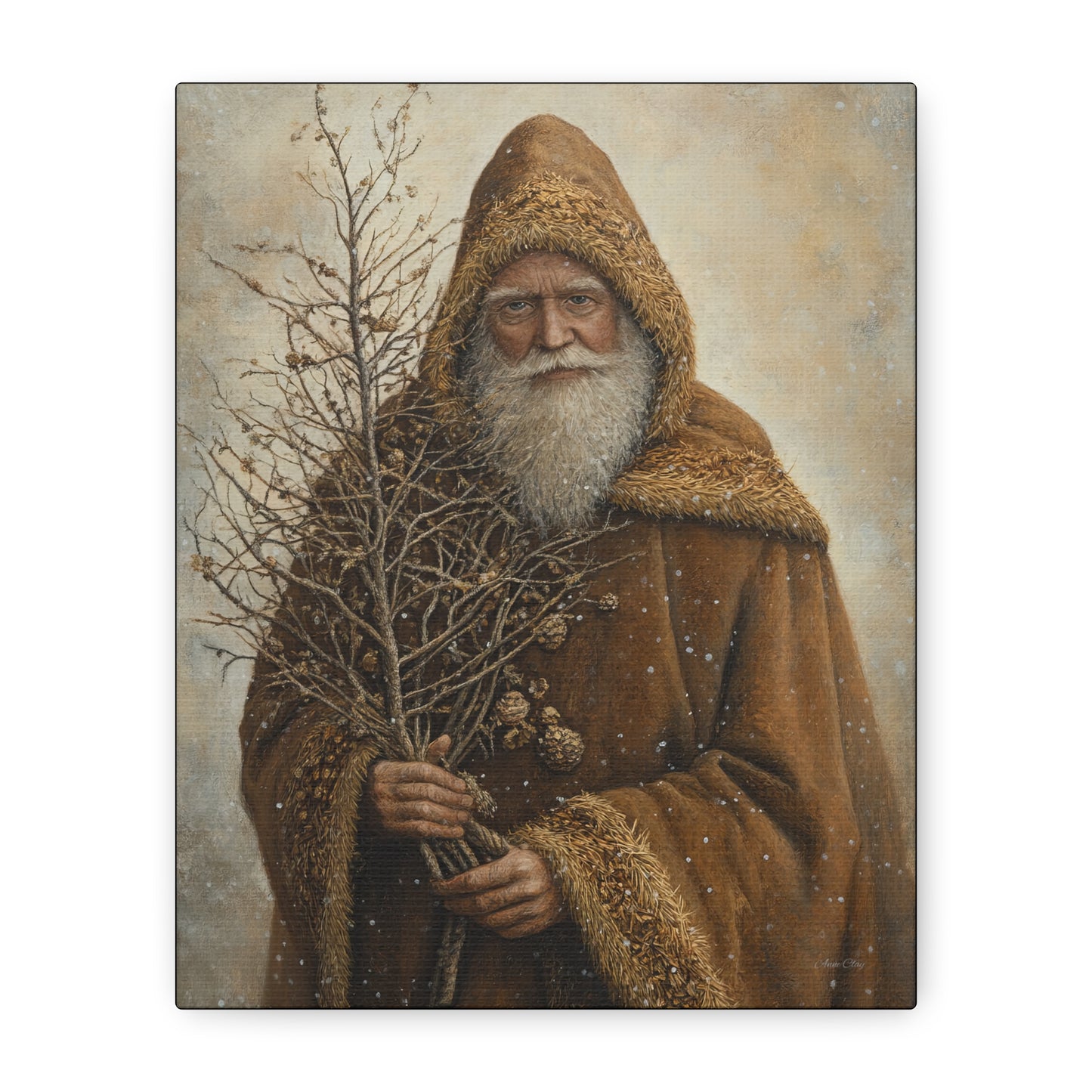 Natural Santa Matte Canvas, Stretched, 1.25"