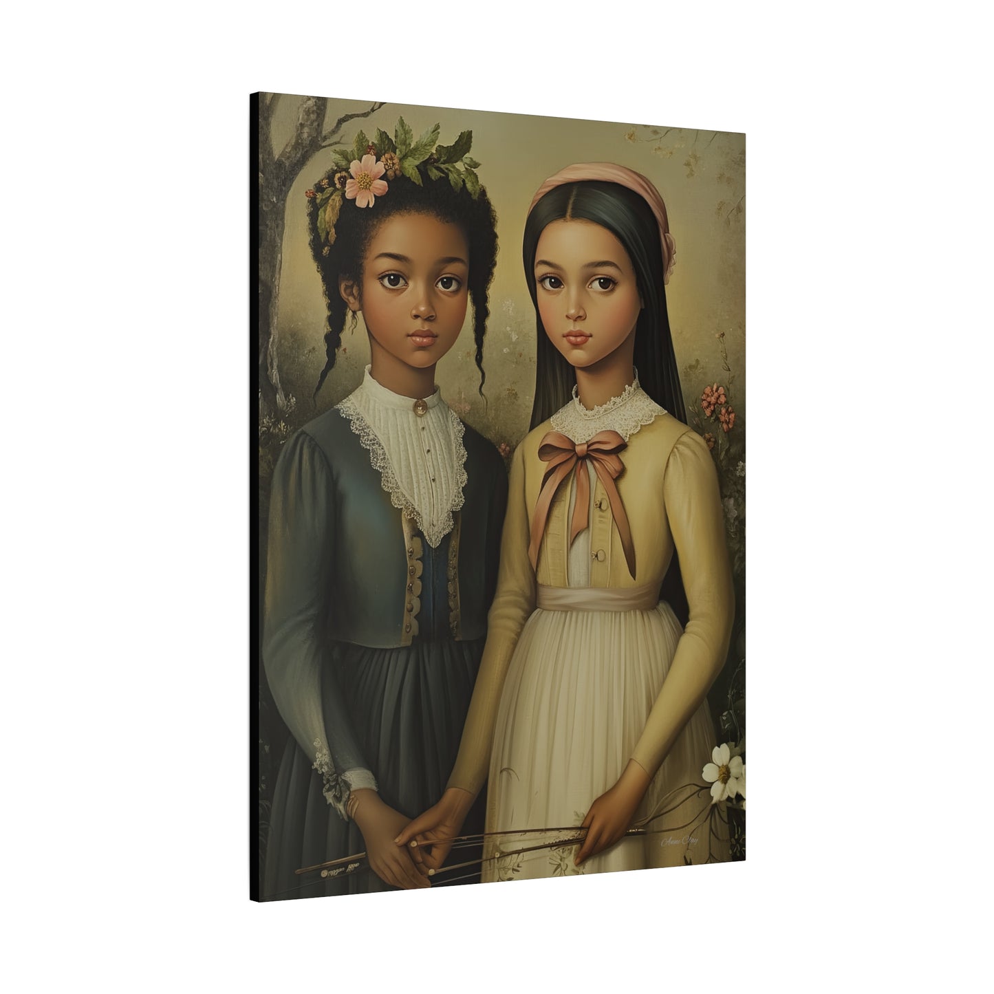 Stretched Matte Canvas Art Print - Diverse Sisterhood Portrait, Wall Decor, Gift for Home, Art Lovers, Gallery Wall