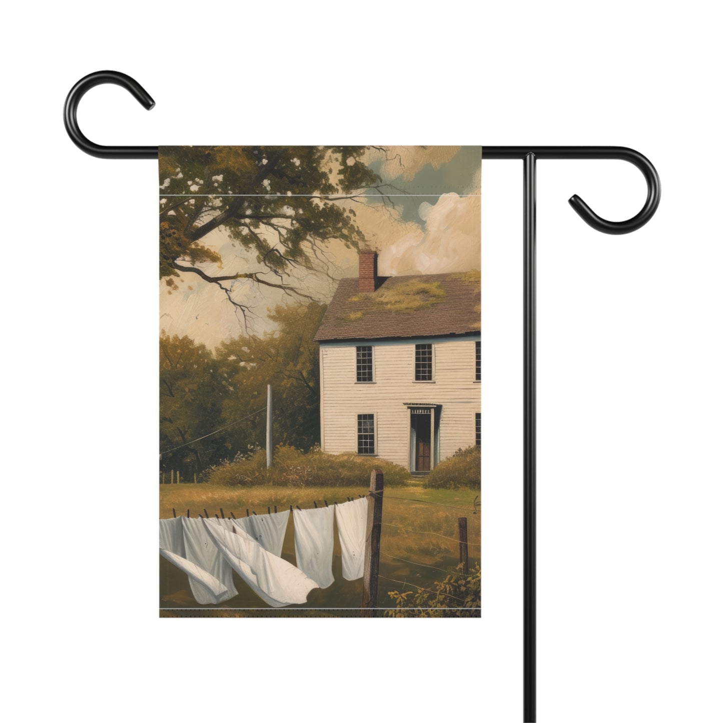 Country Clothesline Garden & House Banner