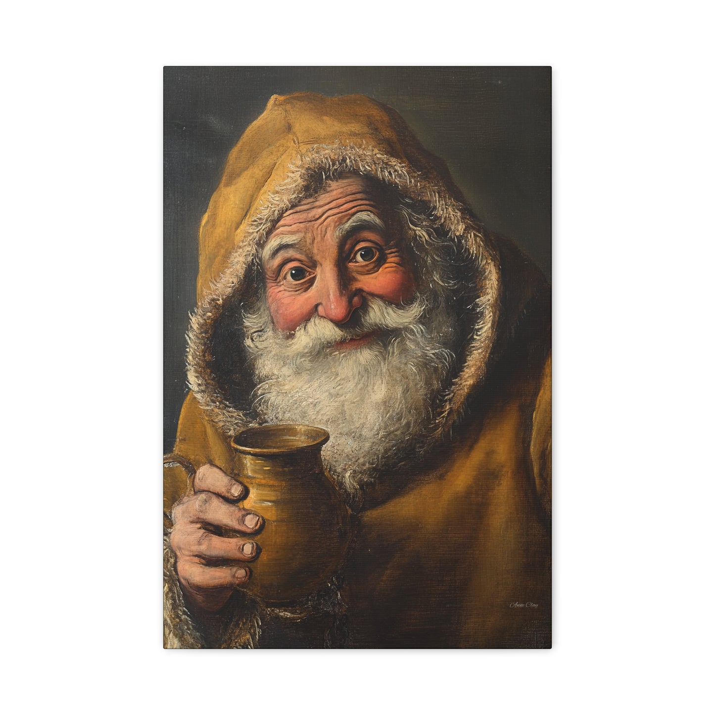 WS Tavern Santa Matte Canvas, Stretched, 1.25"