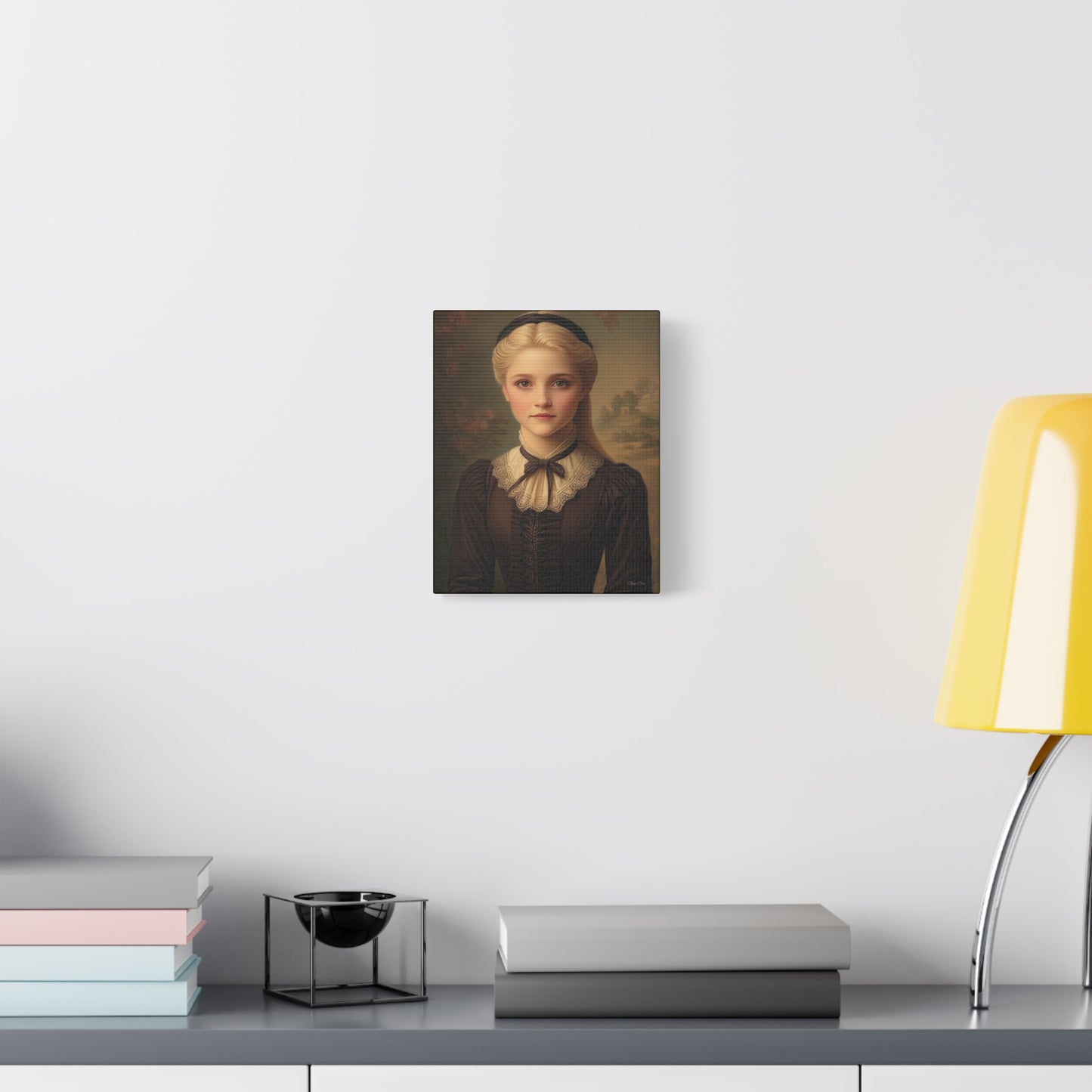 Vintage Portrait Canvas Wall Art, Home Decor, Gift for History Lovers, Romantic Wall Decor, Unique Gift Idea