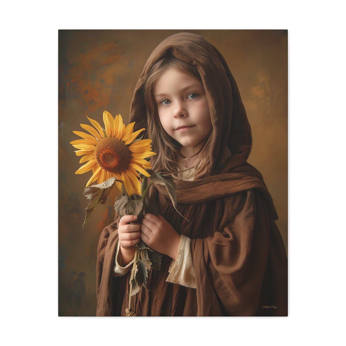 Sandy Sunflower Matte Canvas, Stretched, 1.25"