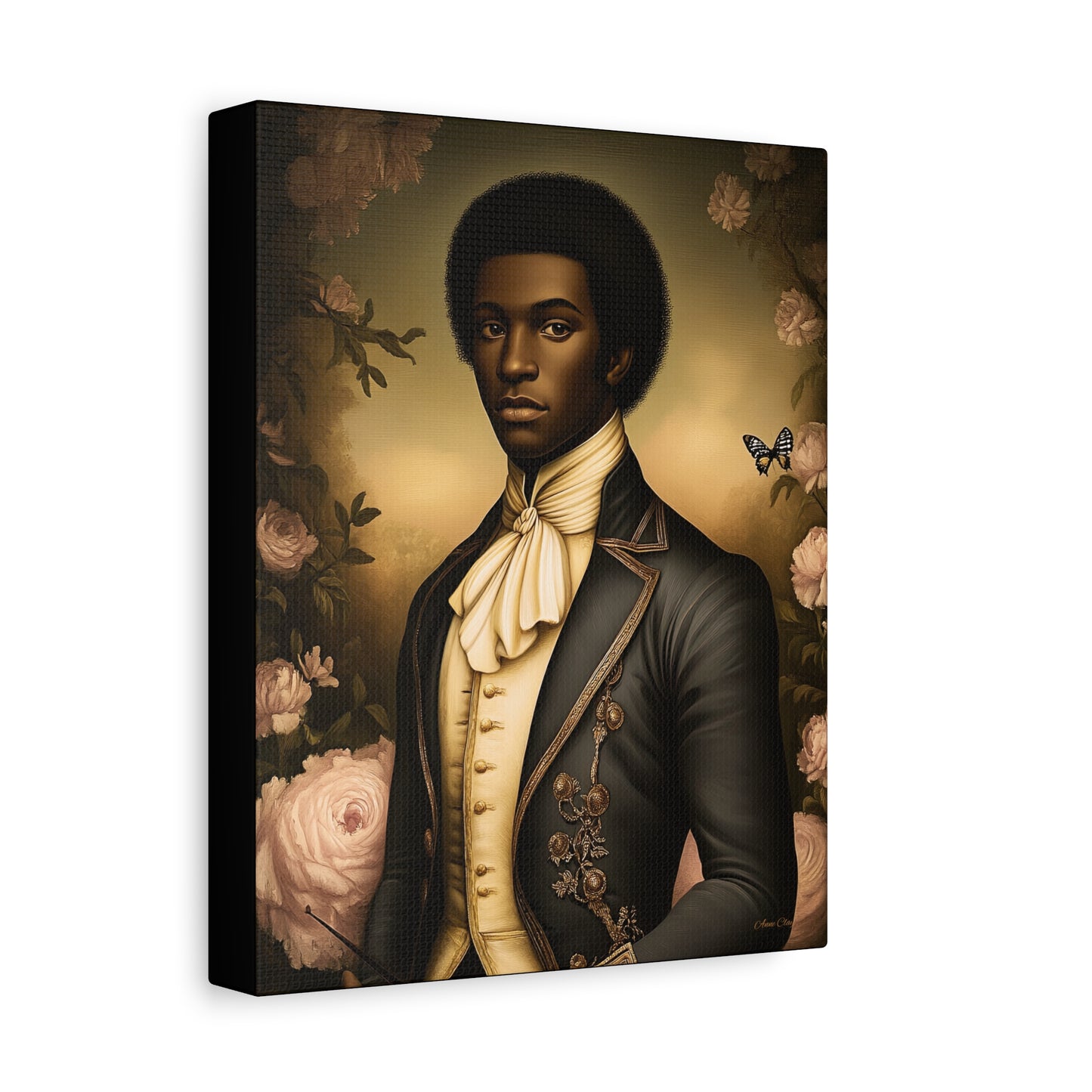 Elias Thorne – 18th Century Black Colonial Portrait | Bellewood Wall Art