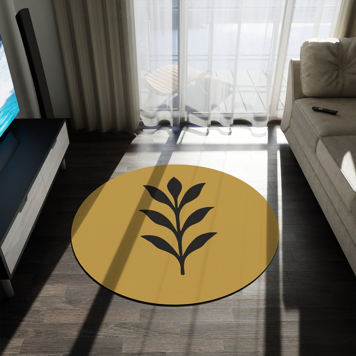 Bohemian Round Rug - Cozy Home Décor, Ideal for Living Room, Bedroom, Nursery, Celebrations, Gifts