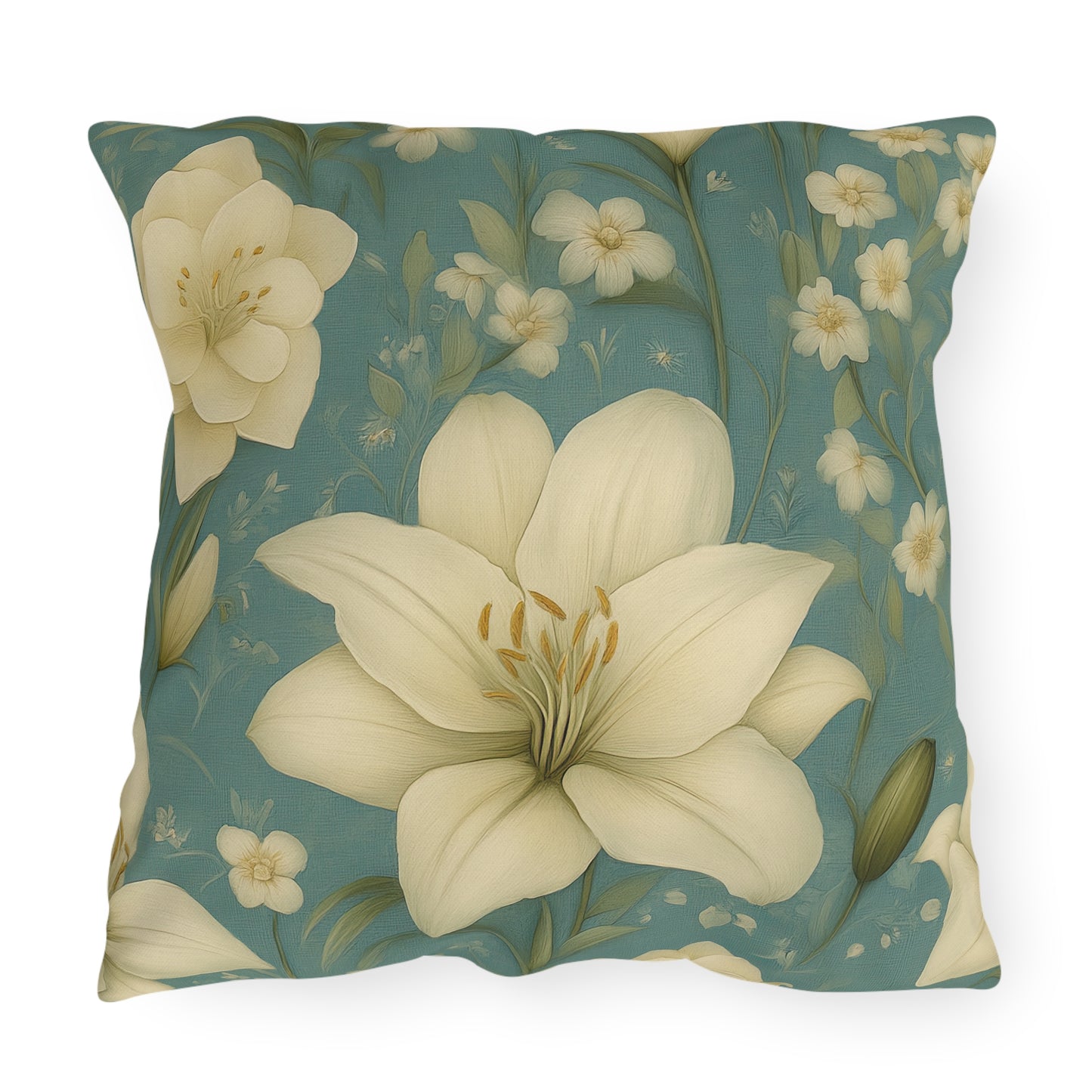 Serene Floral Outdoor Pillows - Garden Decor, Patio Cushion, Spring Vibes, Home Accents, Nature Inspired
