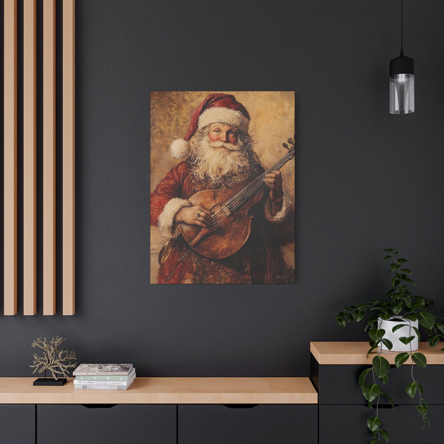 Nashville Santa Matte Canvas, Stretched, 1.25"