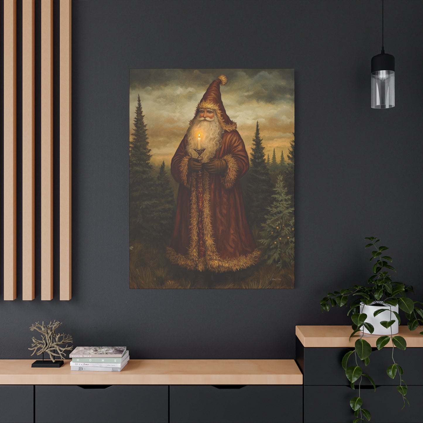 Dreamland Santa Matte Canvas, Stretched, 1.25"