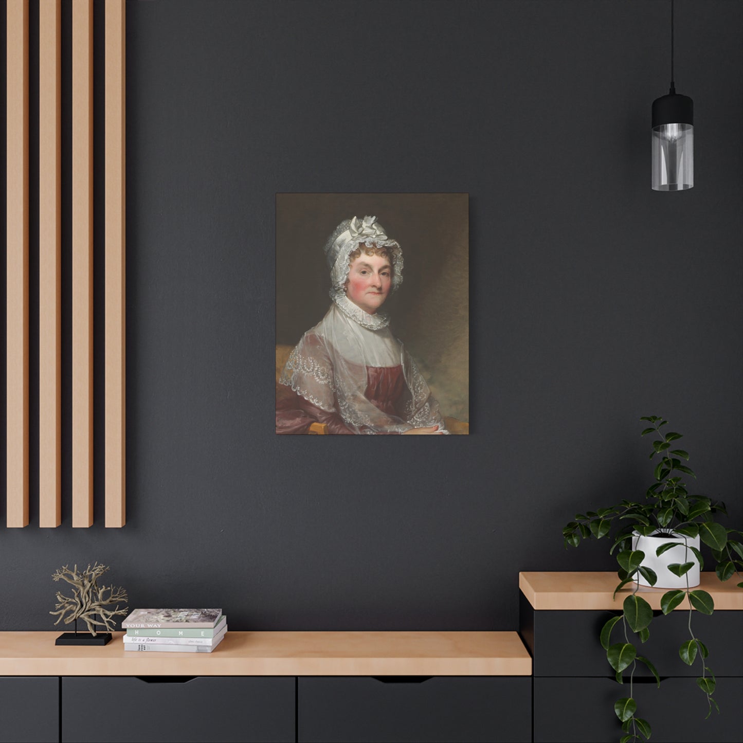Abigail Adams wife of President John Adams Canvas Wall Art - Elegant Vintage Portrait of a Lady