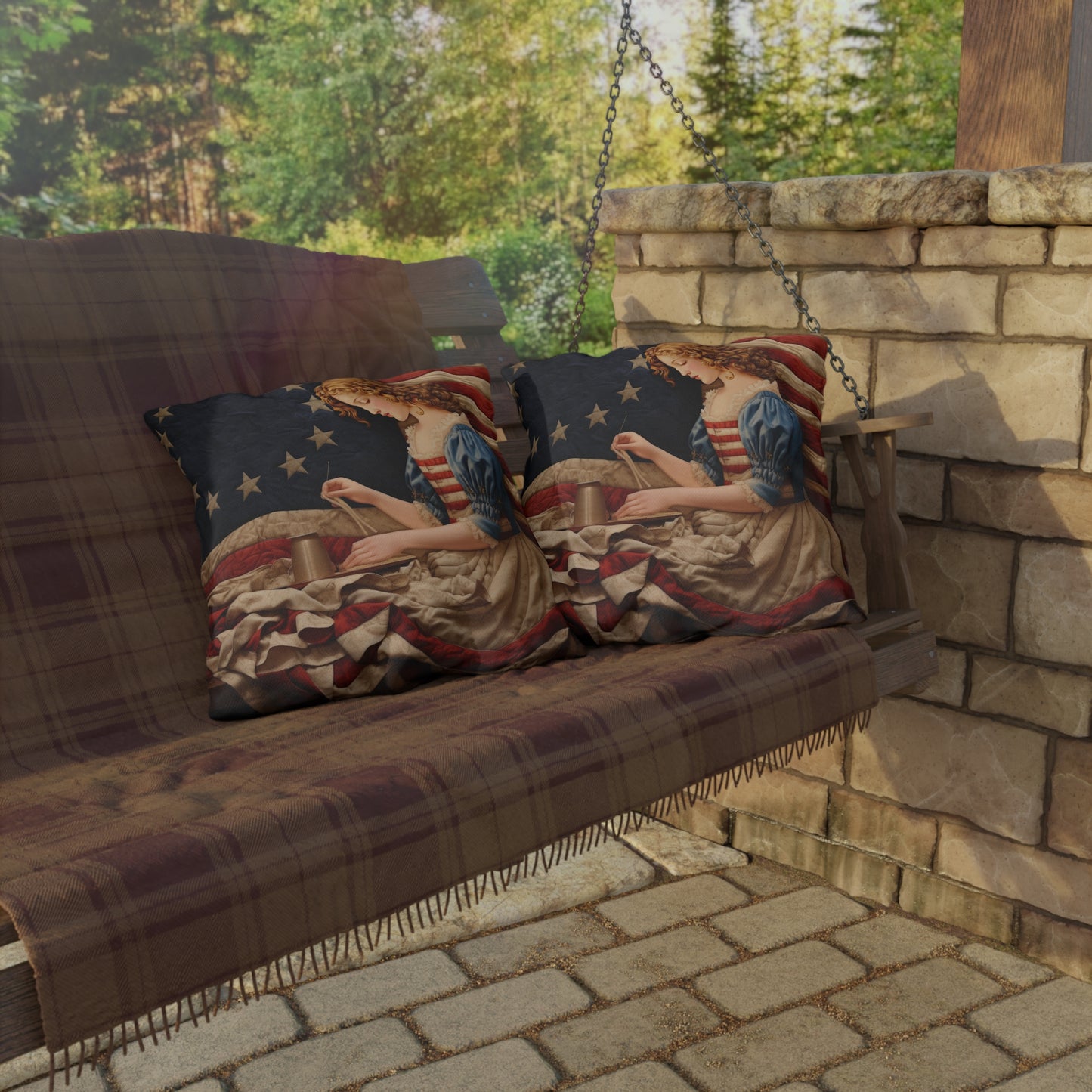 Betsy Ross Outdoor Pillows