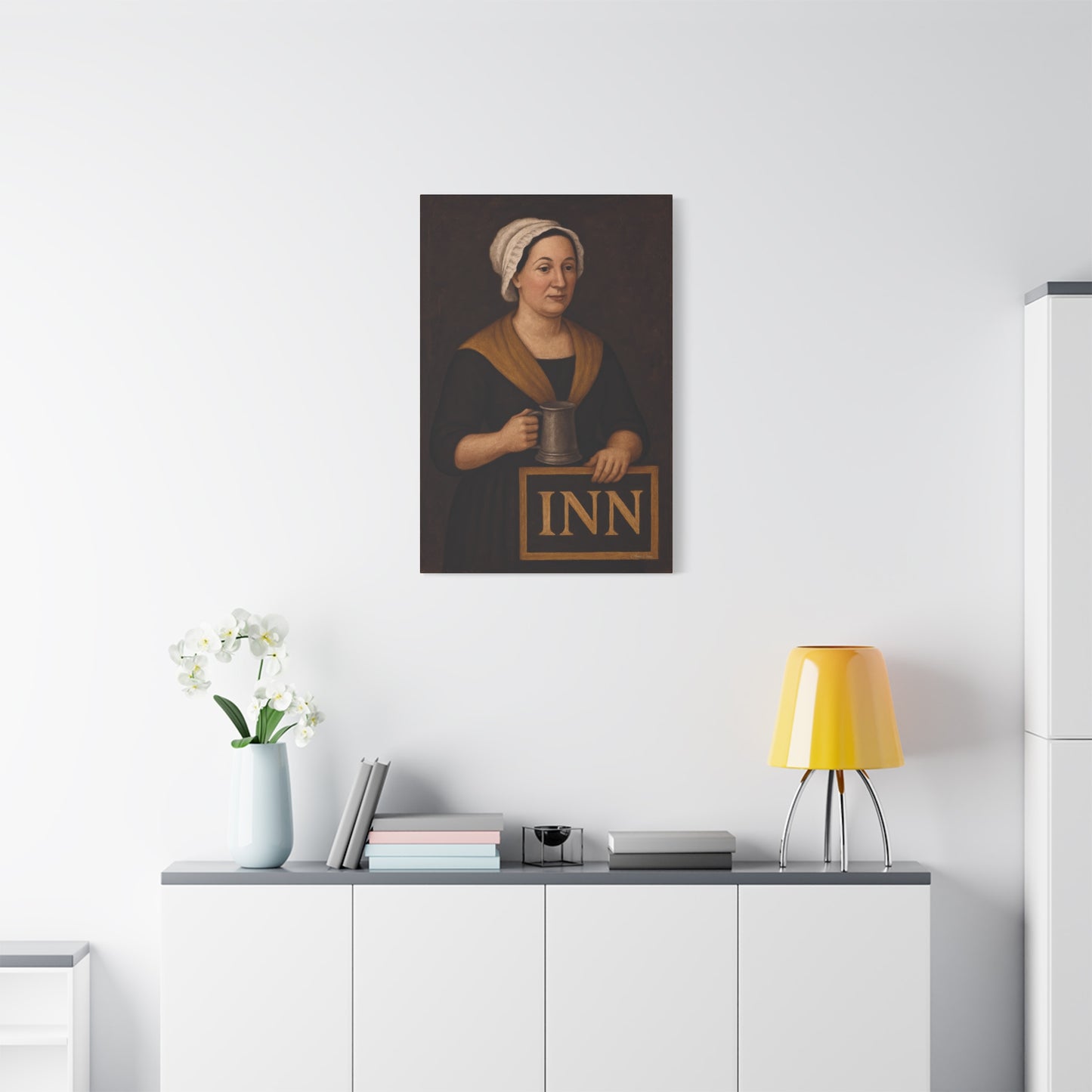 Innkeeper Canvas Art, Vintage Wall Decor, Home Pub Sign, Historical Artwork, Tavern Decor, Gift for Pub Lovers