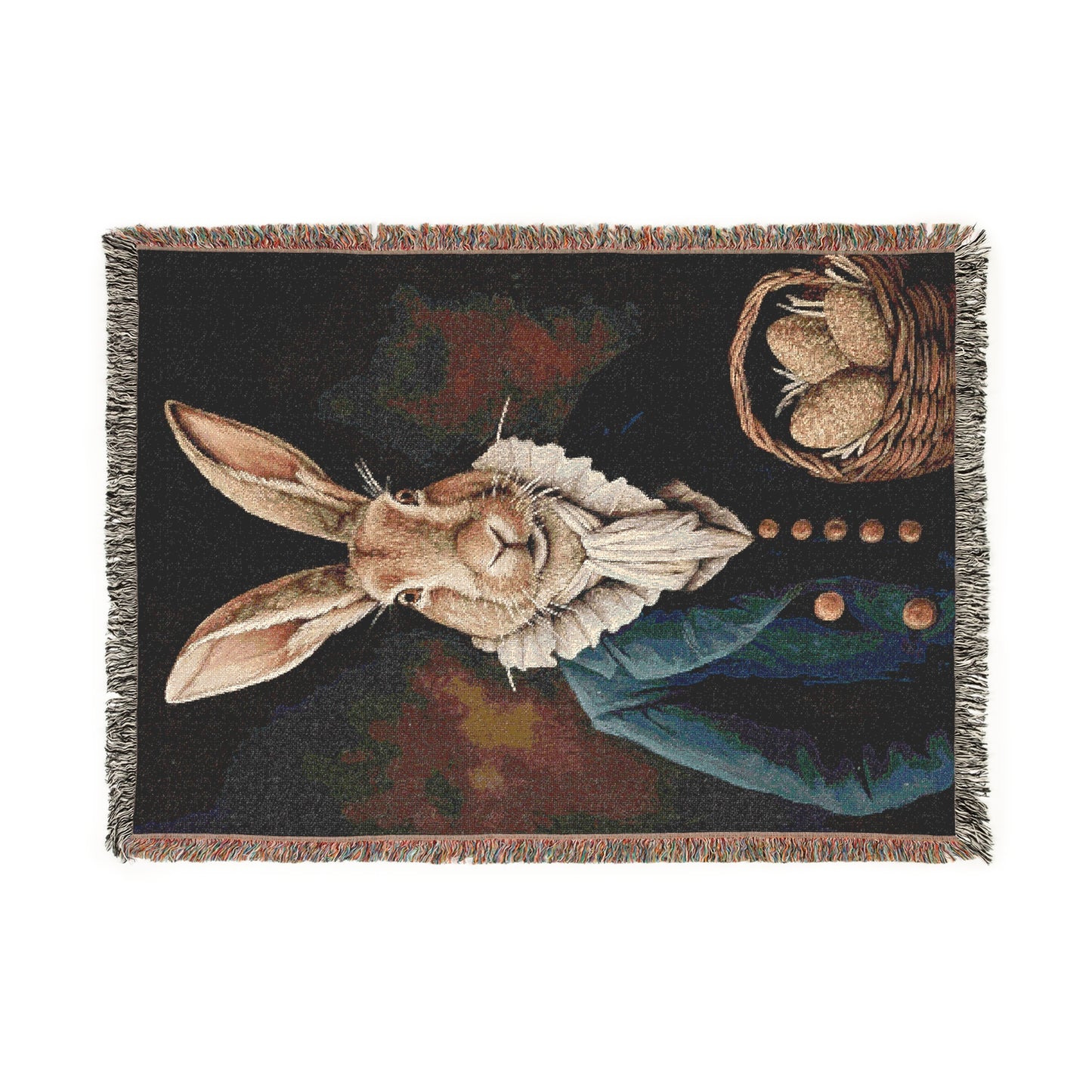 Elegant Rabbit Woven Blanket - Perfect for Easter Decor & Cozy Home Vibes