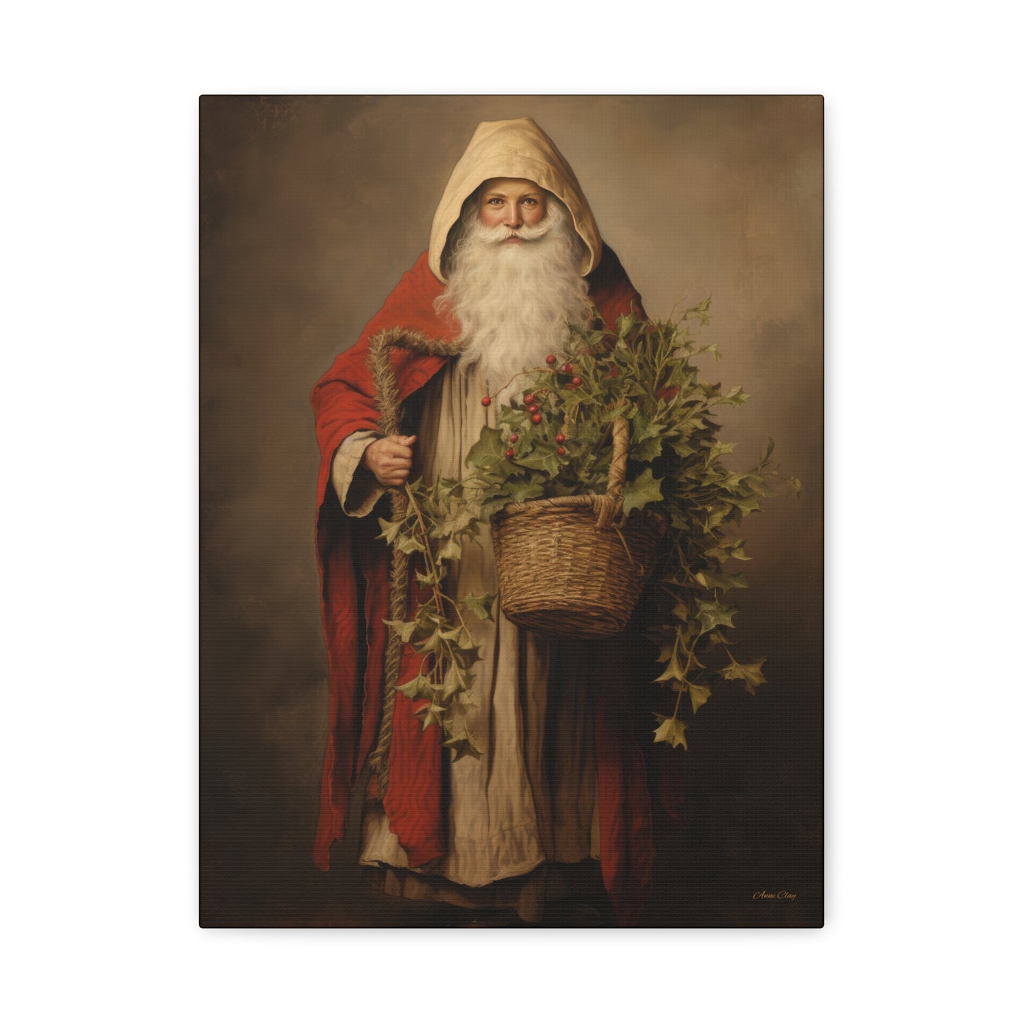 Sharing Santa Matte Canvas, Stretched, 1.25"