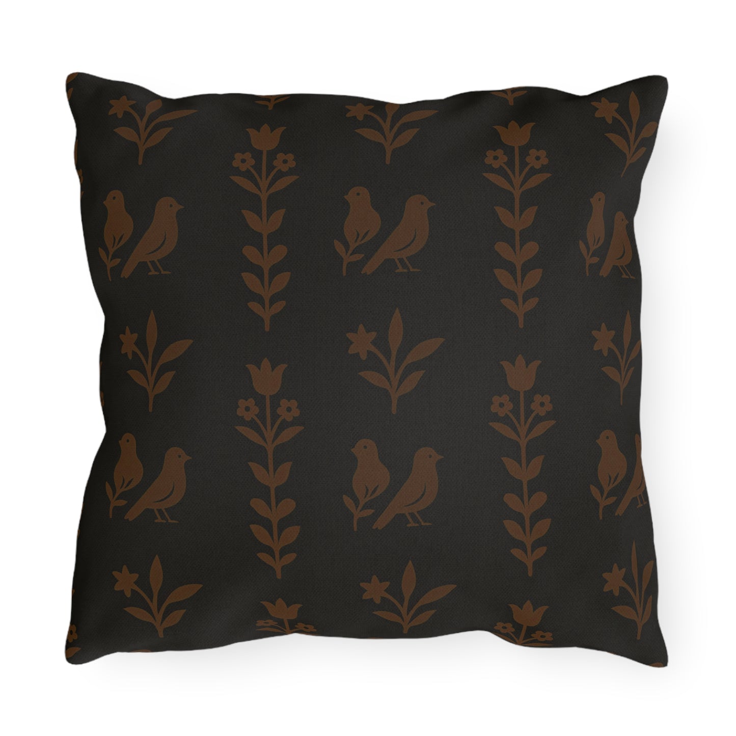 Chic Outdoor Pillows with Bird and Floral Design, Patio Decor,Garden Cushions, Boho Style, Cozy Home Accessories