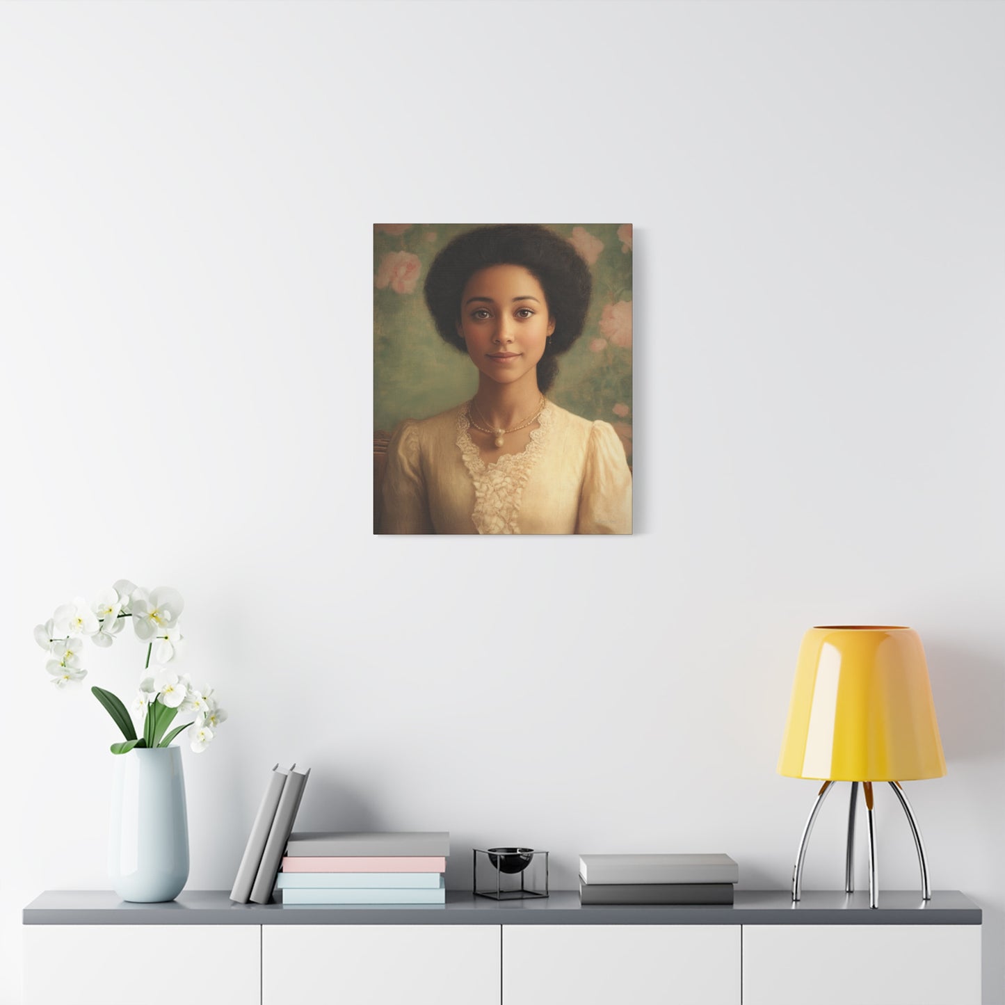 Elegant Portrait Canvas Print, Wall Art, Vintage Home Decor, Art for Living Room, Gallery Wall Decoration, Gift for Art Lovers