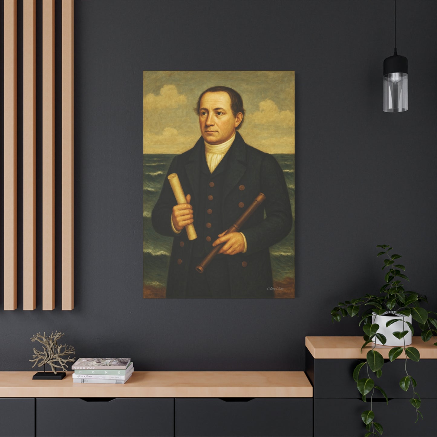 Nautical Portrait Canvas Art Print, Wall Art, Historic Decor, Maritime Home Decor, Gift for Nautical Lovers