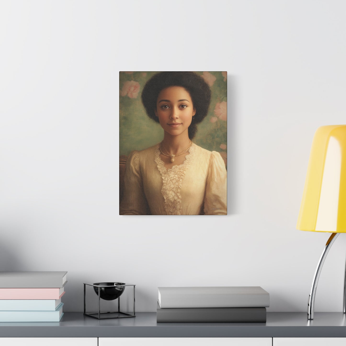 Elegant Portrait Canvas Print, Wall Art, Vintage Home Decor, Art for Living Room, Gallery Wall Decoration, Gift for Art Lovers