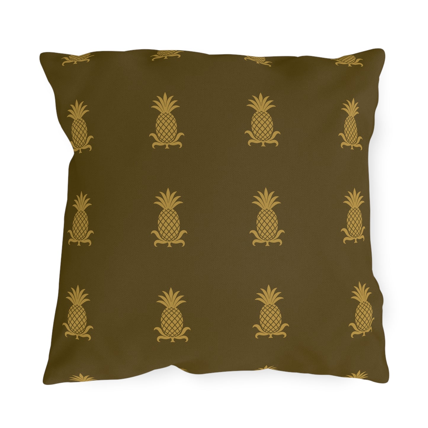 Pineapple Print Outdoor Pillows, Tropical Garden Cushion Covers, Summer Décor, Patio Accessories, Beach House Style