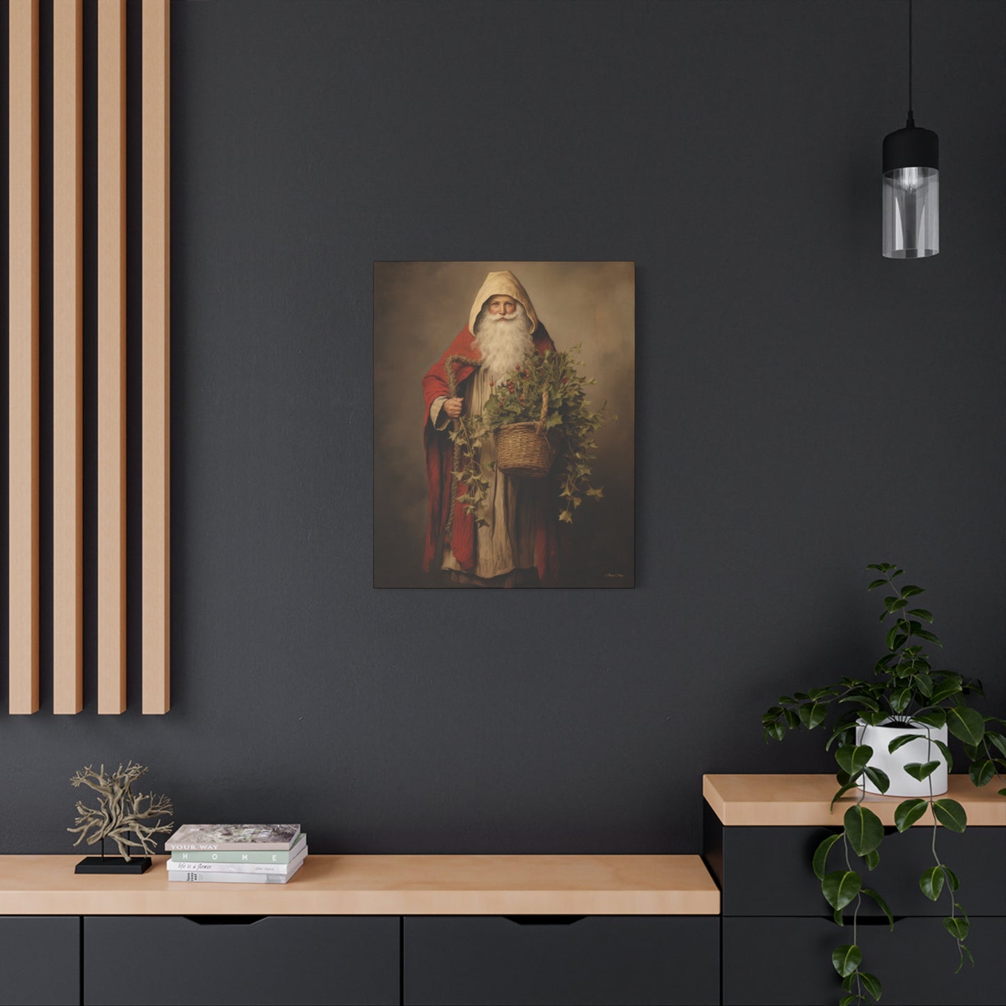 Sharing Santa Matte Canvas, Stretched, 1.25"
