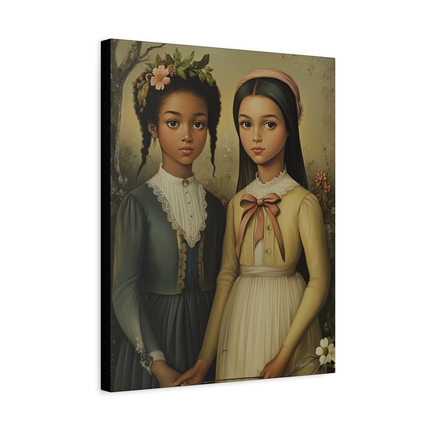 Stretched Matte Canvas Art Print - Diverse Sisterhood Portrait, Wall Decor, Gift for Home, Art Lovers, Gallery Wall